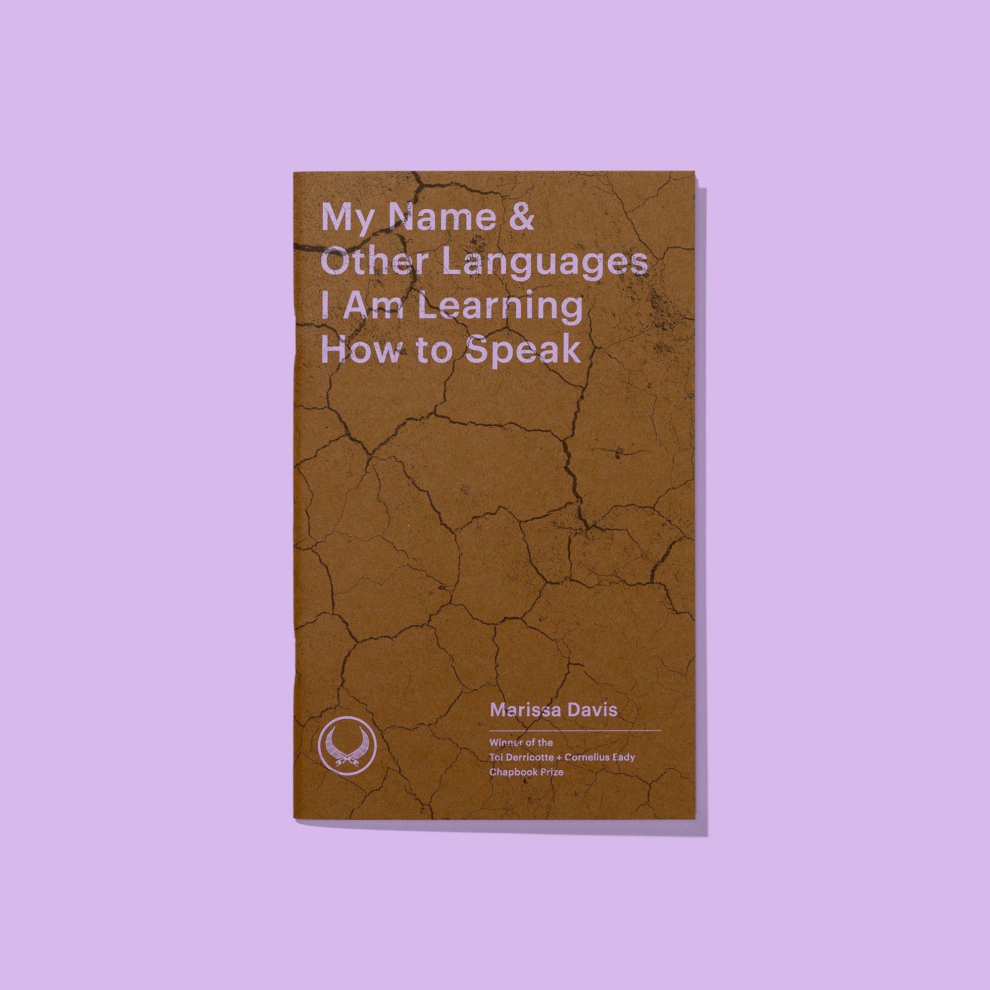 Topos Jai Alai Books My Name and Other Languages Chapbook Cover 04865 PMS 9344 Background S